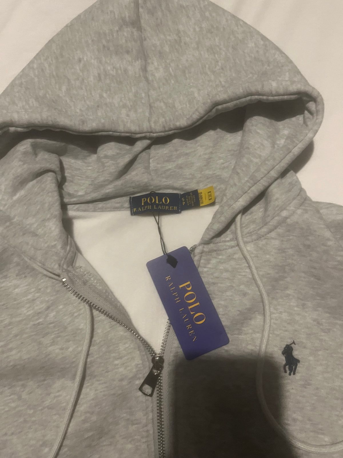 POLO Ralf Lauren grey zip up