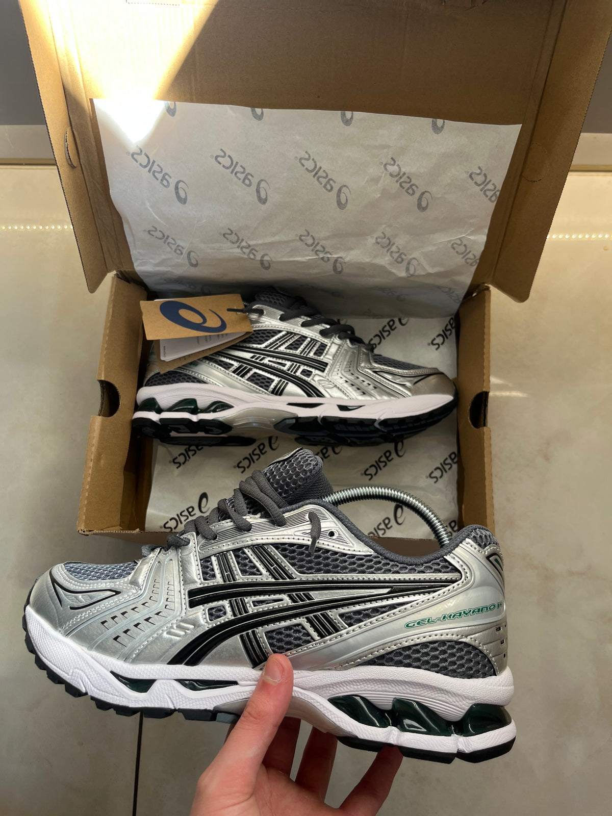 Asicks Gel Kayano 14 Jasper Green