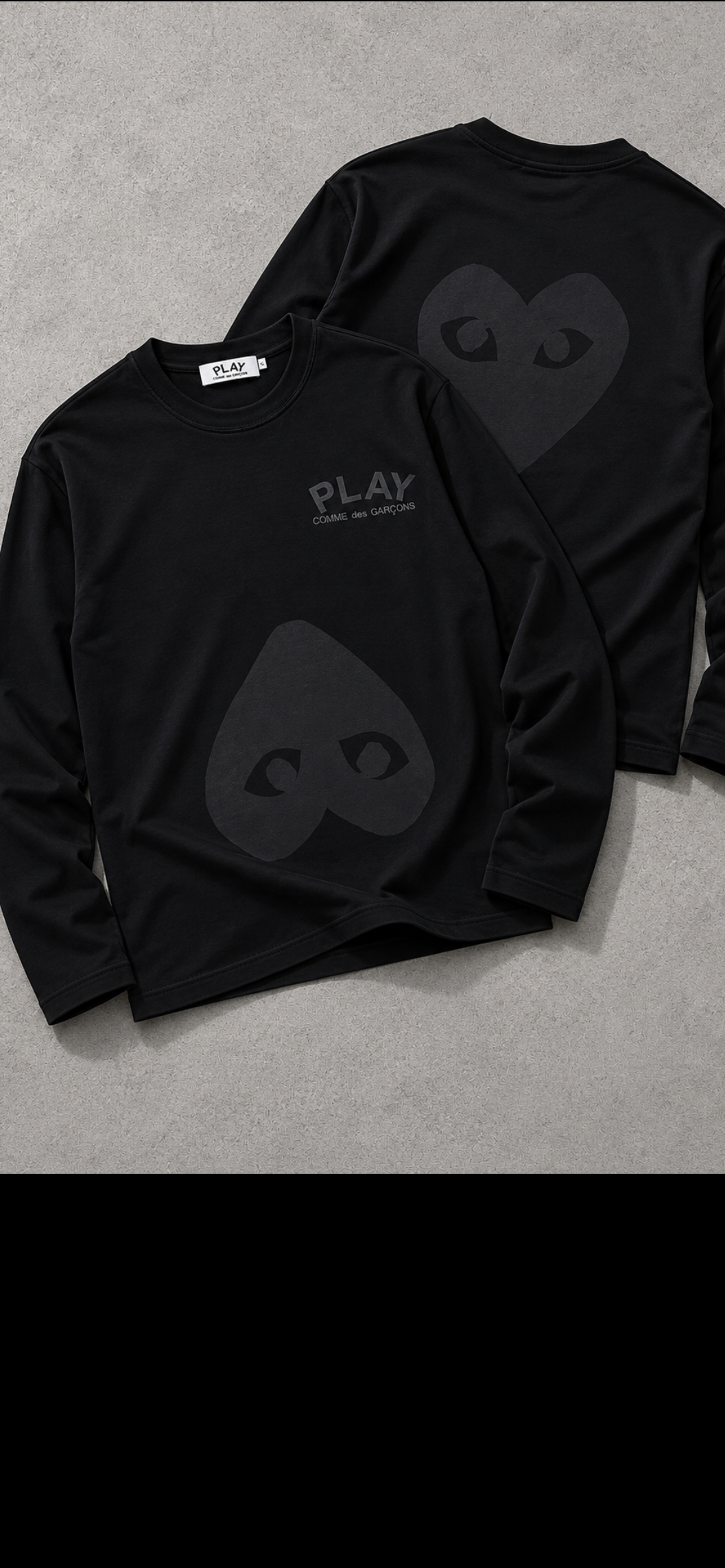 Comme De Garçon Black Long sleeve