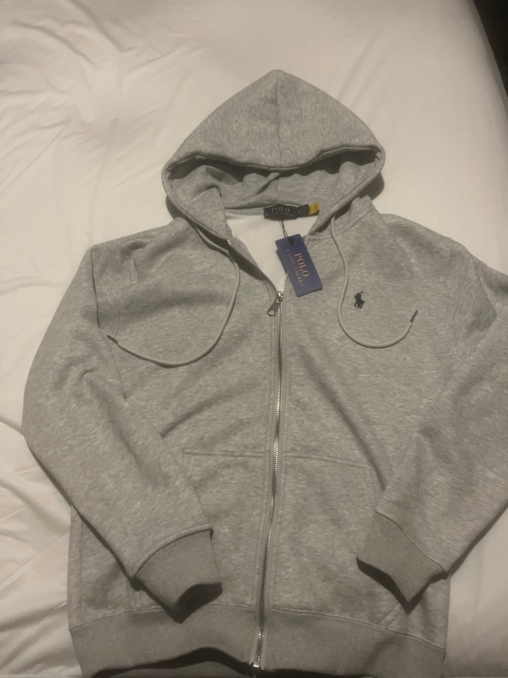 POLO Ralf Lauren grey zip up